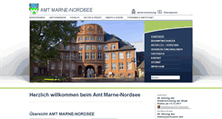 Desktop Screenshot of amt-marne-nordsee.de